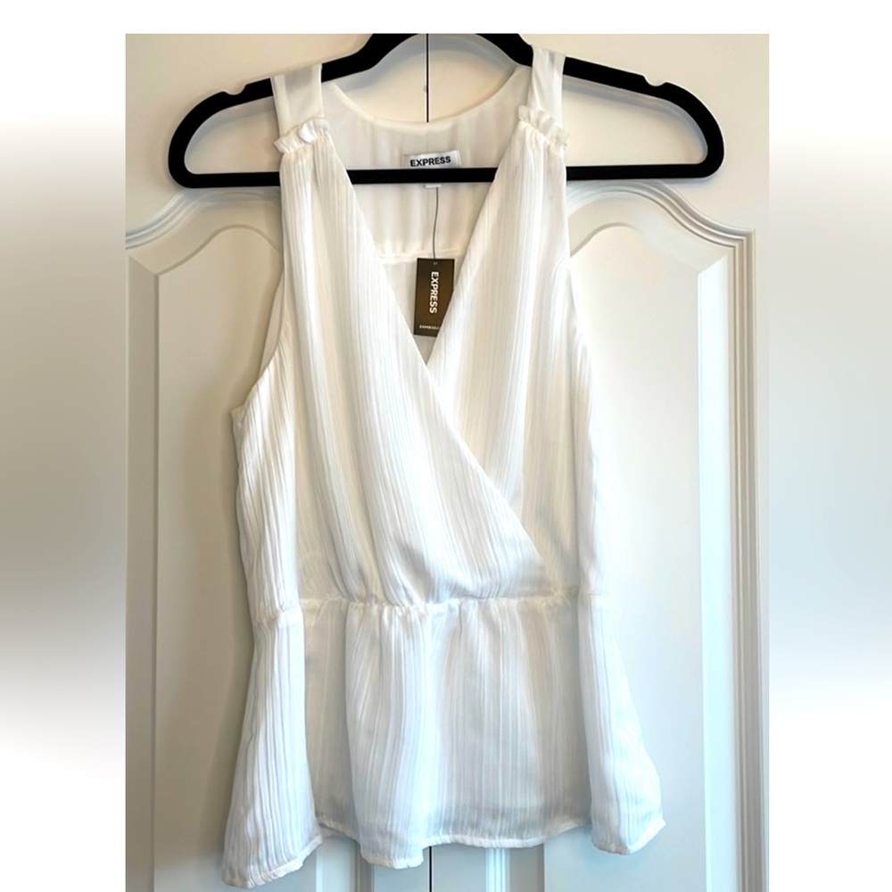 NWT Women’s Express White Blouse.